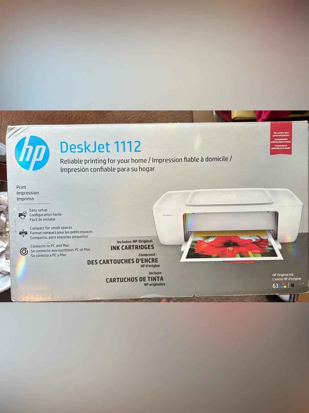 HP DeskJet 1112 Compact Printer. NIB